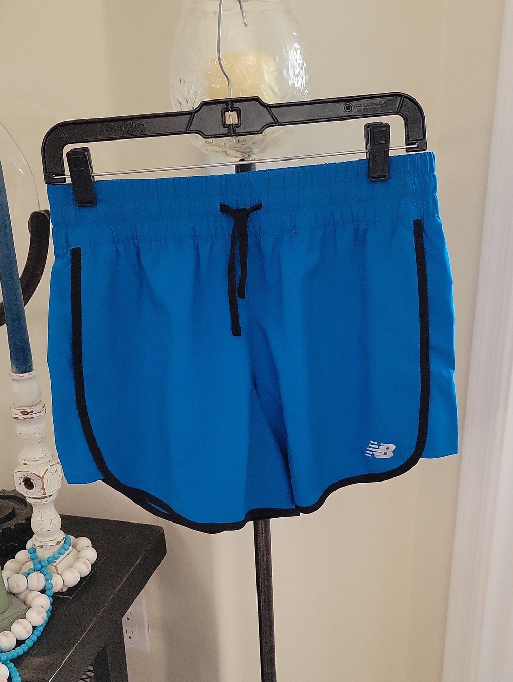 New Balance Women’s Bright Blue Athletic Shorts with Black Trim